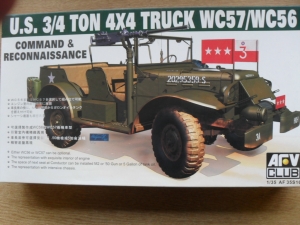 AFV CLUB 1/35 35S16 U.S. 3/4 TON TRUCK WC57/54 COMMAND   RECONNAISSANCE